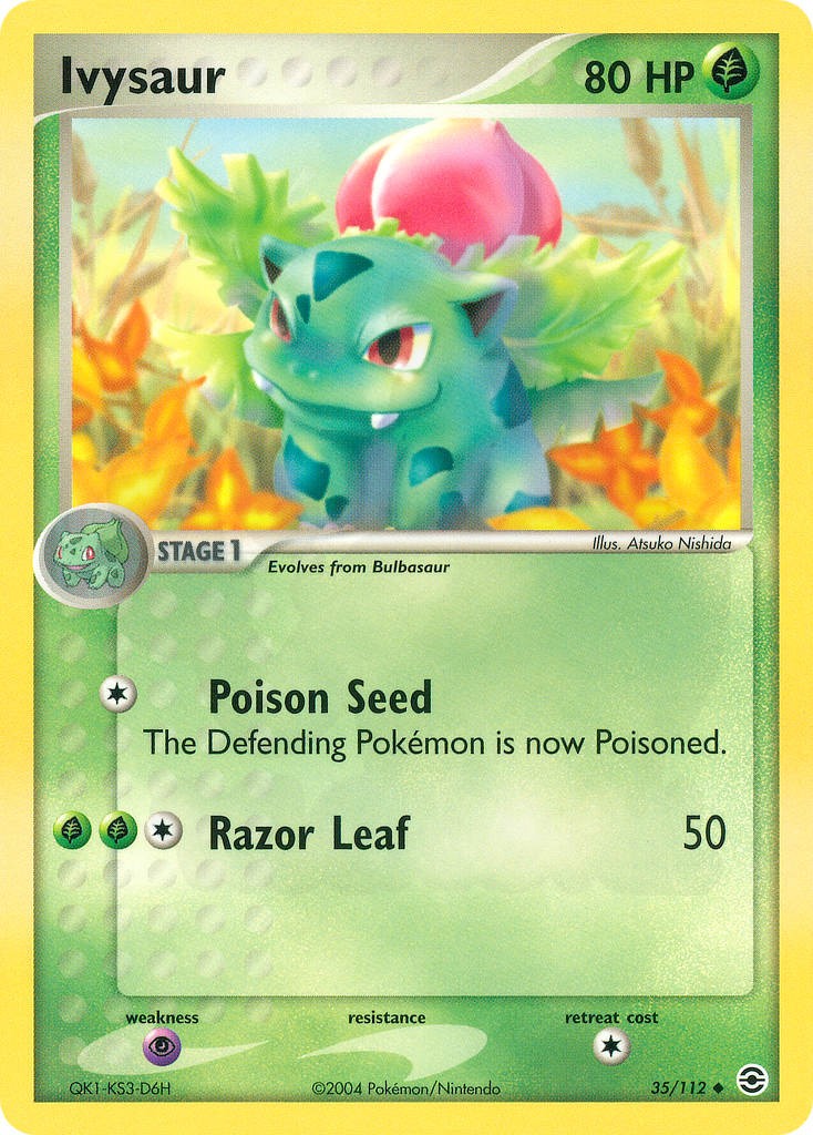ポケモンカード Ivysaur フシギソウ　英語版 フシギソウ 035 - FireRed & LeafGreen カード図鑑