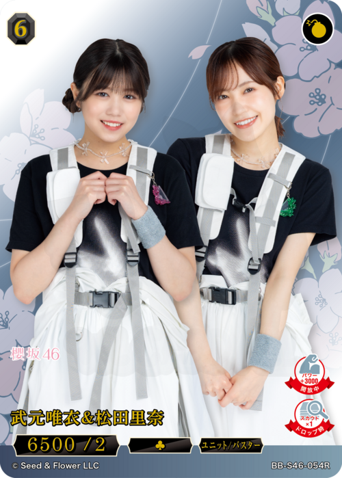 ビルディバイドブライト プロモ 櫻坂46 テリトリー 松田里奈 即購入OK 武元唯衣＆松田里奈 054R - 櫻坂46×ビルディバイド -ブライト- カード図鑑