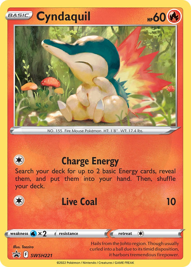 ヒノアラシ 006/L-P プロモ PROMO Cyndaquil ヒノアラシ SWSH221 - Sword & Shield Promos カード図鑑