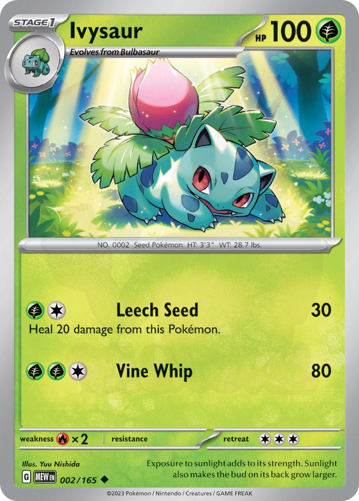 ポケモンカード フシギソウ web eカード Ivysaur 151 フシギソウ 002 - 151 カード図鑑